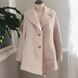 Talbots Wool Cream Peacoat Size XS